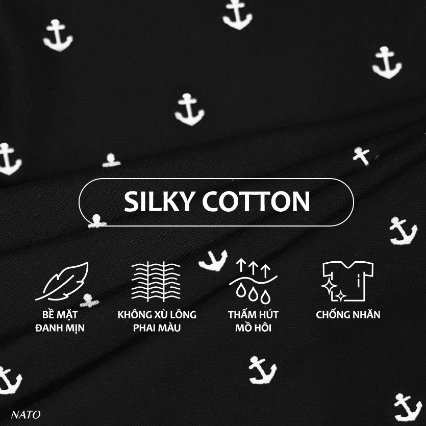 Áo Thun Polo Nam MỎ NEO Vải Cotton Cá Sấu Cao Cấp Basic Đẹp Tay Ngắn Có Cổ Màu Trắng Đen Đỏ Xanh Navy Trơn Họa Tiết NATO