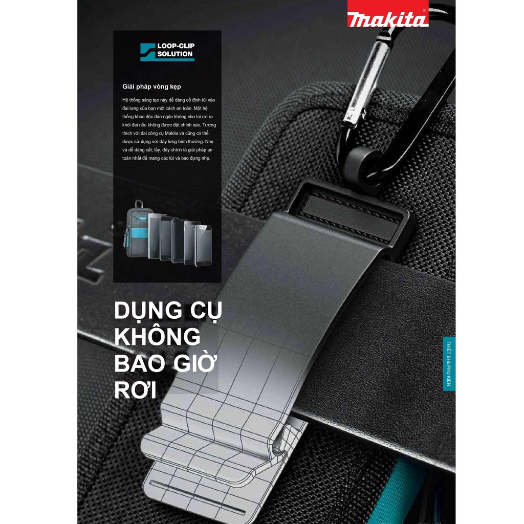 Túi đựng điện thoại Makita 90x40x165MM E-05583