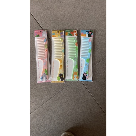 Lược thưa gỡ tóc rối họa tiết siêu xinh