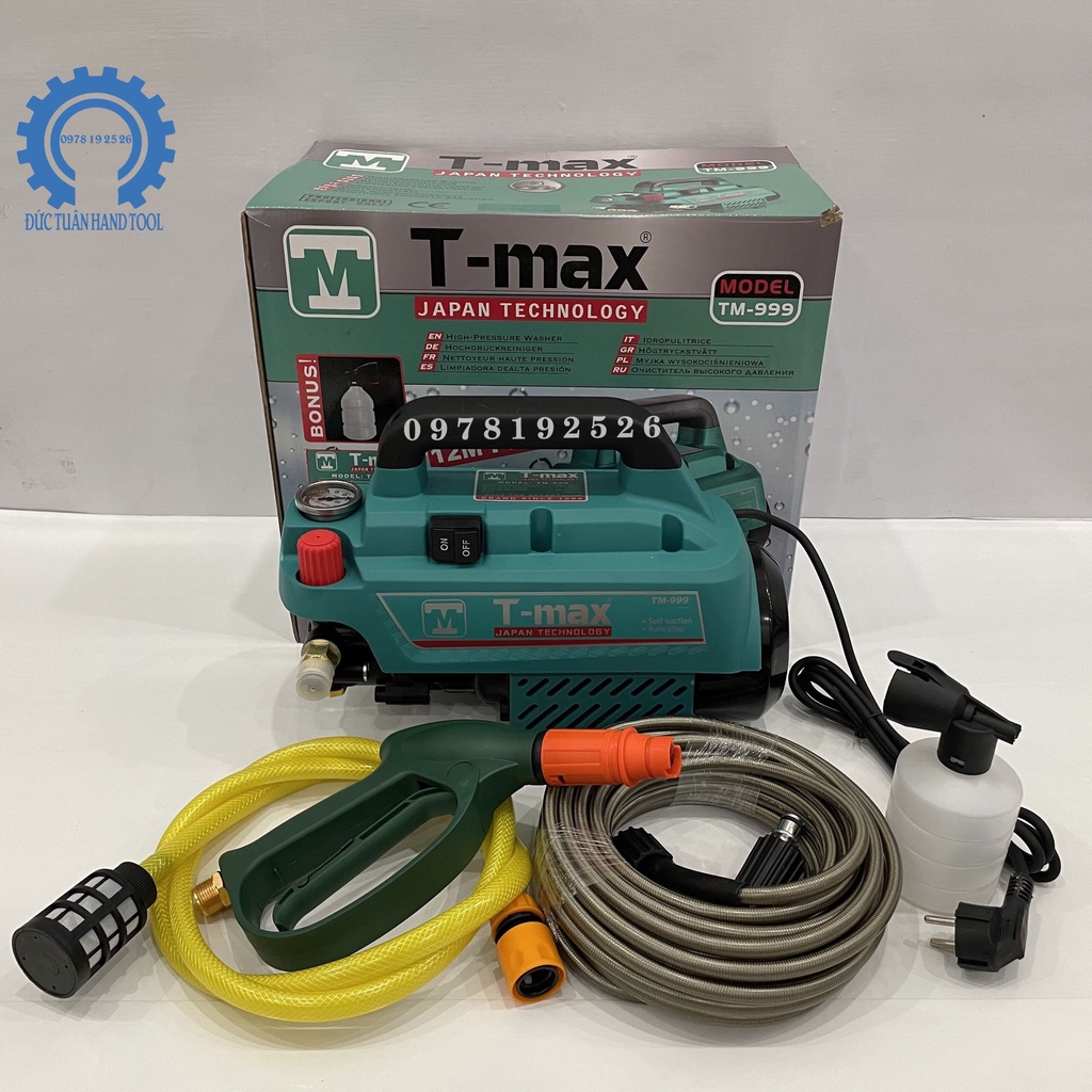 Máy Rửa Xe Chỉnh Áp T - Max 2800W - Lõi Đồng 100% - Bảo Hành 12 Tháng