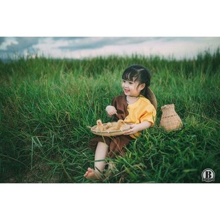 BỘ BÀ BA LỤA GHÉP CHO BÉ