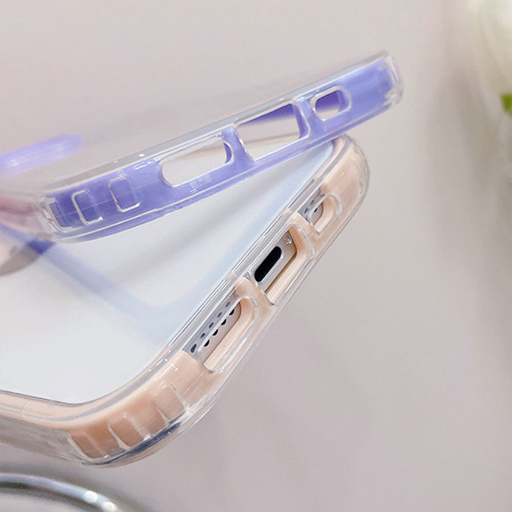 Ốp Điện Thoại TPU Mềm Bo Viền 3 Trong 1 Màu Macaron Chống Vỡ Cho IPhone 14 13 12 11 Pro Max X Xs XR 8 7 Plus