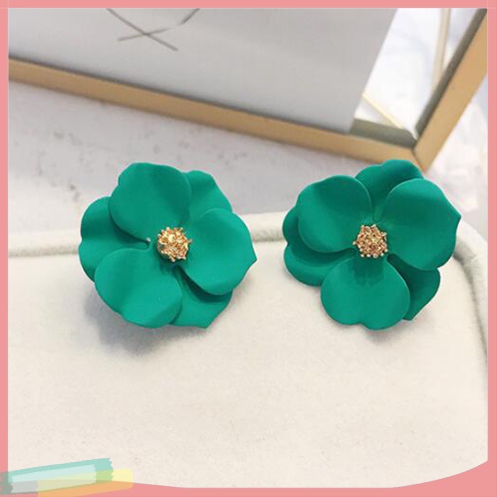 Khuyên tai hình bông hoa xinh xắn thời trang thanh lịch cho nữ