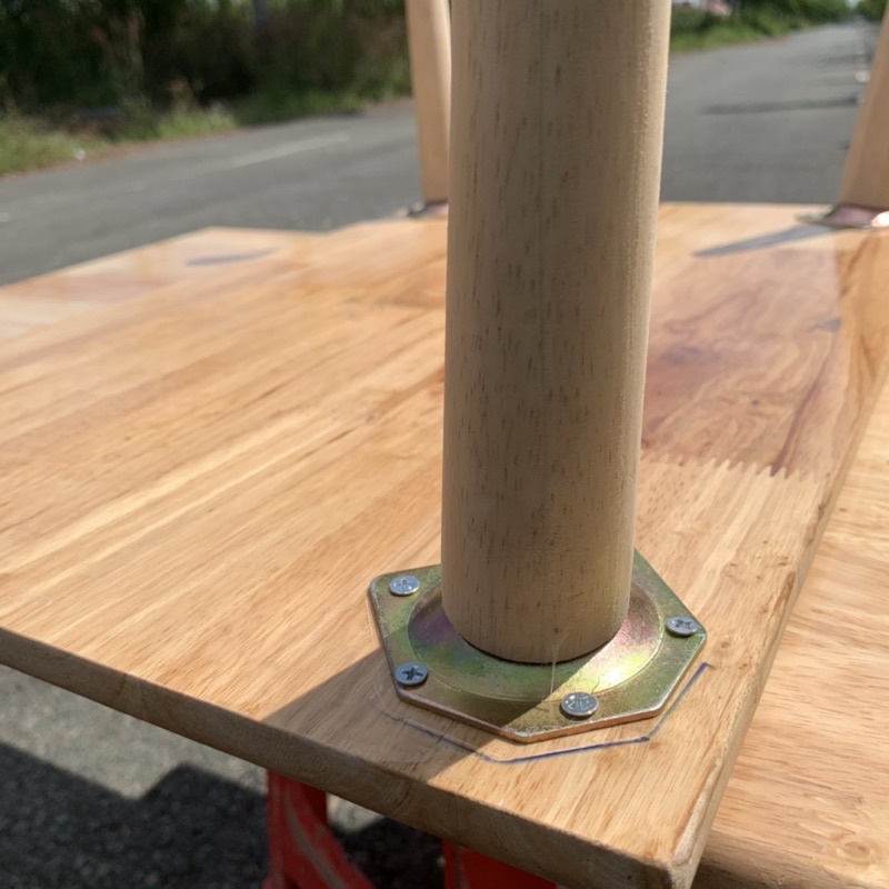 Chân bàn tiện tròn gỗ cao su size 30 -40-62-73