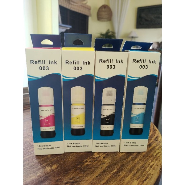 Giá xưởng -Bộ 4 Màu Mực In Đa Năng Epson 003 Epson L1110 –L3110 –L3150 –L5190