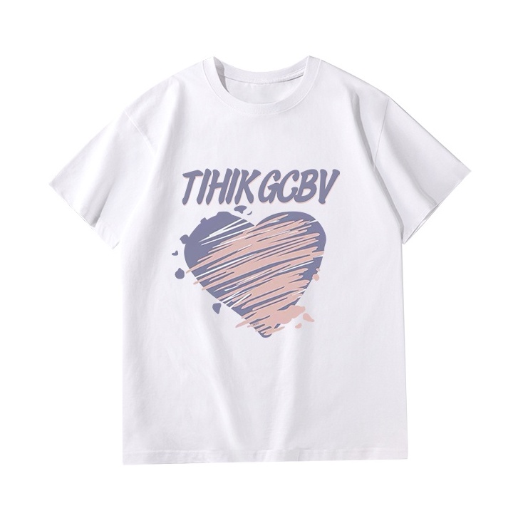SELVZE Áo Thun Nữ Ngắn Tay Dáng Rộng Vải Cotton