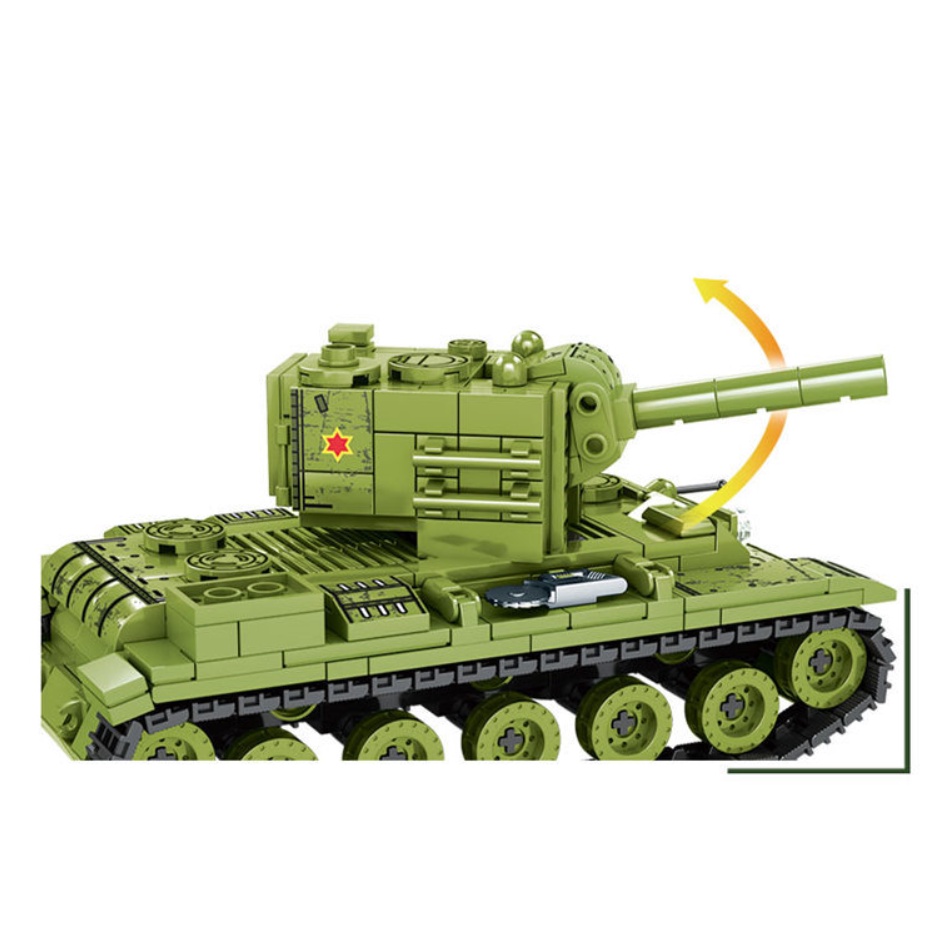 Set 536 Mô Hình Xe Tăng Đồ Chơi MOC WW2 KV-2