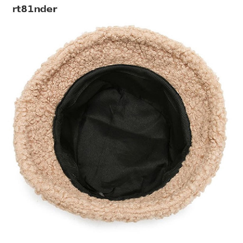 Nón Bucket Chất Liệu Nhung Phối Lông Giả Ấm Áp Thời Trang Mùa Đông Cho Nữ