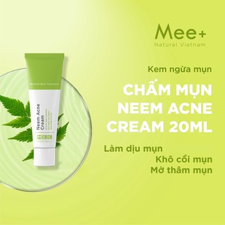 Chấm mụn Mee Natural Neem Acne Cream 20ml