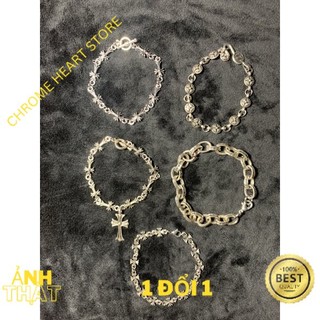 Lắc tay chrome heart unisex hợp kim titan xịn - Chrome Heart Store