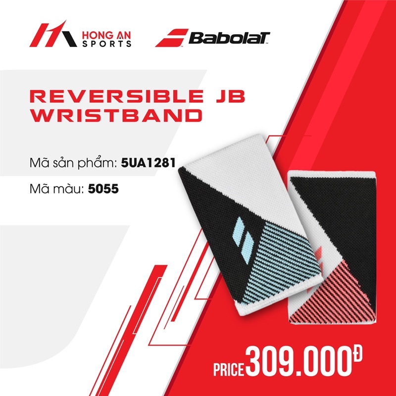 Cặp Băng mồ hôi tay Babolat Reversible Jumbo (5UA1281-5055)