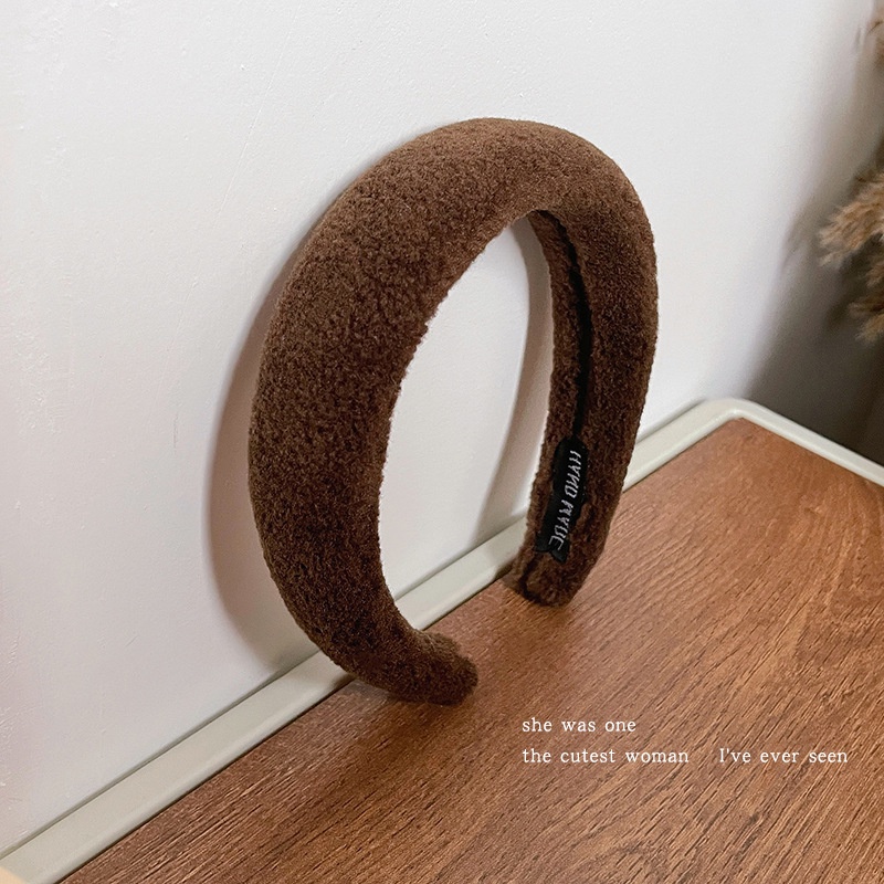 Băng Đô Vải Lông Màu Trơn Đơn Giản Thời Trang Thu Đông 2022