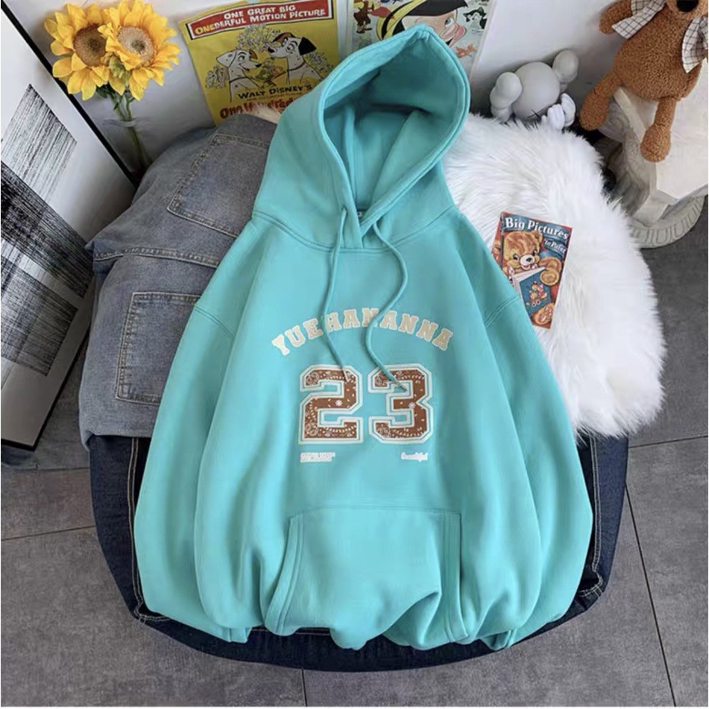 Áo khoác Hoodie |Tặng quần|  in chữ basic nam nữ unisex form rộng mặc cực đẹp, chất nỉ cotton Hàn cao cấp 2023