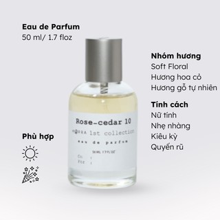 Nước Hoa Nữ Morra Rose Cedar 10 Dung Tích 50ml Nguyên Liệu Nhập Pháp Hương Thơm Ngọt Ngào, Quyến Rũ, Sang Trọng