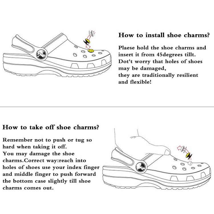 Jibbitz Crocs Button Dễ thương đầy màu sắc Daisy loạt giày trang trí Mini Bee Ladyboy phong cách giày phù hiệu FZL11