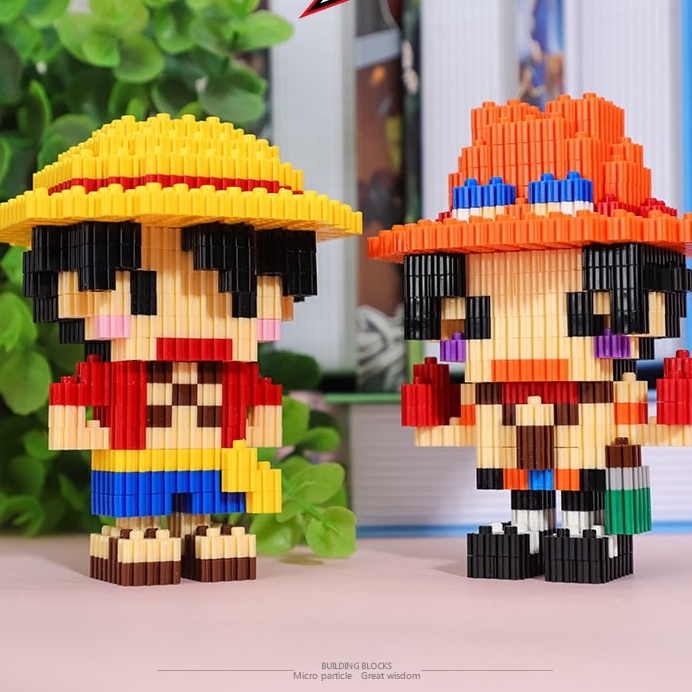 Mô Hình Lắp Ráp 3D Mini Vua Hải Tặc One PieceFreeShipLuffy,Zoro,Sanji,Frankie,Chopeer,Brook,Nami,Usopp,Ace