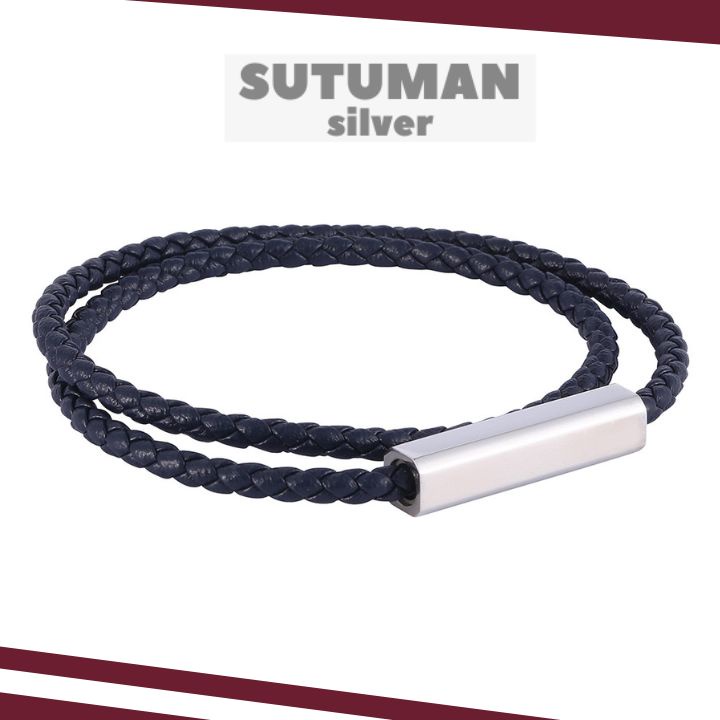 [Giao Hỏa Tốc] Vòng tay khóa nam châm thời trang SUTUMANsilver