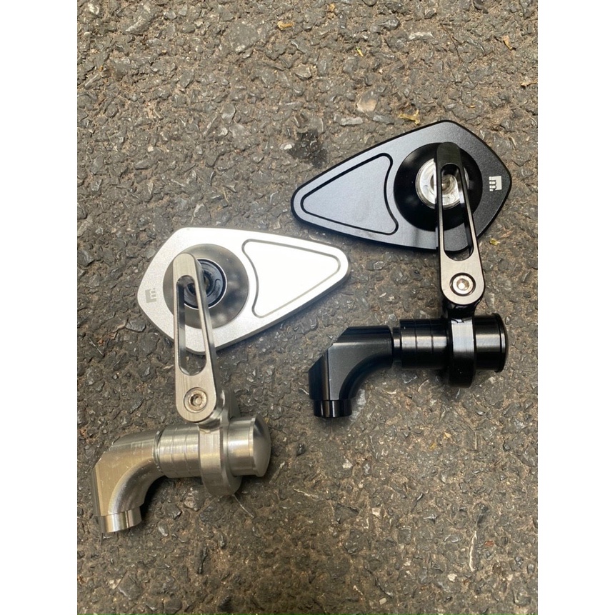 Gương chiếu hậu Hình Thoi và Hình Tròn Motogadget M.view Hàng Nhôm Cao Cấp Tràn Viền