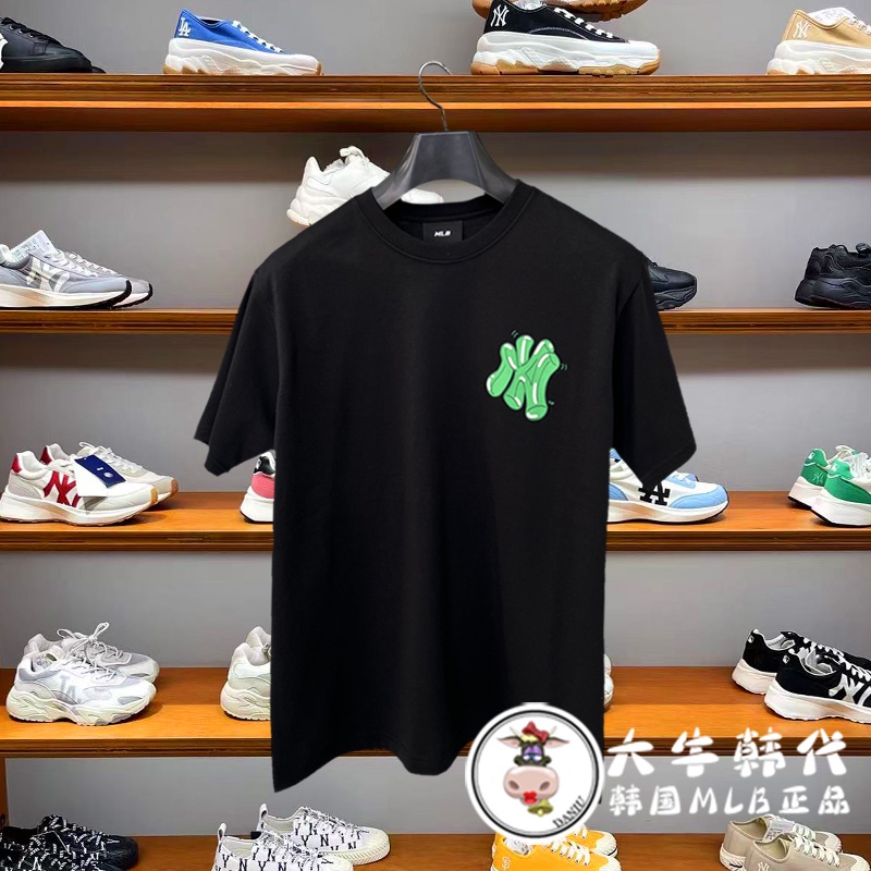 Áo Thun Tay Ngắn In Chữ MLB Thời Trang Hàn Quốc 3ATSL10 Cho Nam Và Nữ