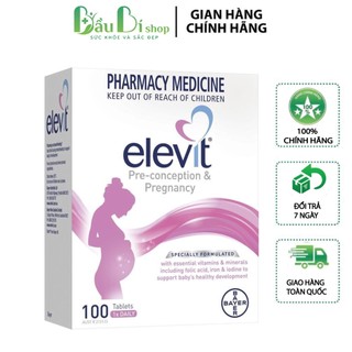 Vitamin tổng hợp cho bà bầu elevit bầu úc 100 viên hàng chính hãng
