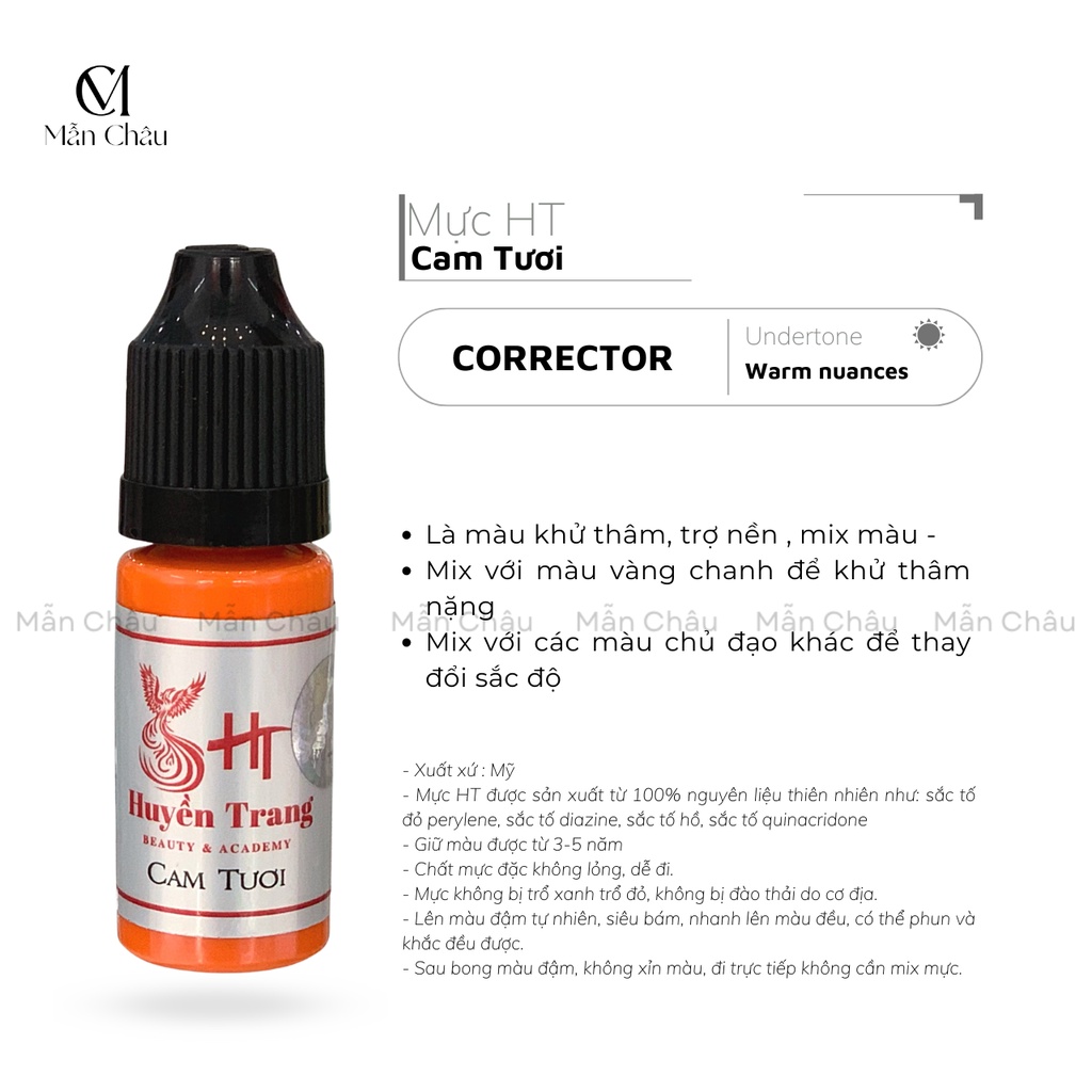 [CHÍNH HÃNG] MỰC HT SIÊU ĐẬM SIZE 3,3ml và full size