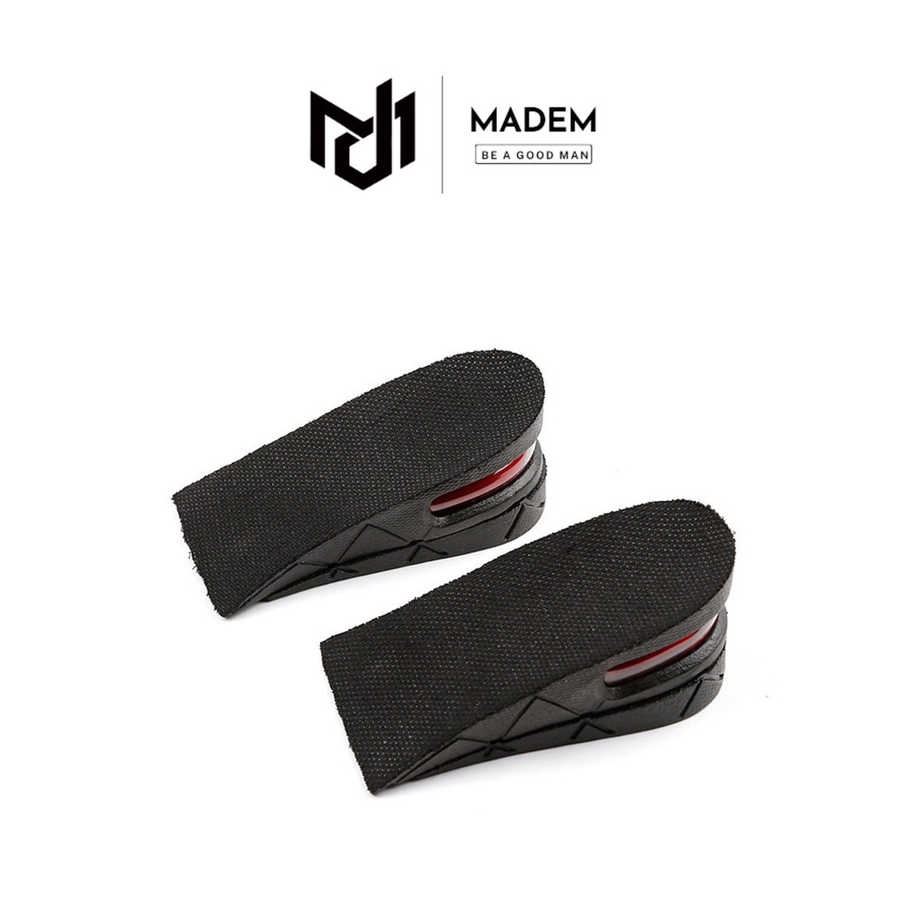 Lót độn giày 2 tầng tăng 3-5cm cao su dẻo đàn hồi tốt MADEM