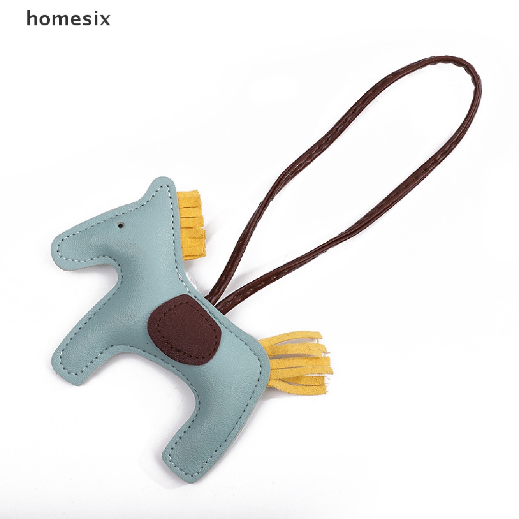 Móc Treo Chìa Khóa Bằng Da PU Hình Ngựa Trang Trí Túi Xách Nữ