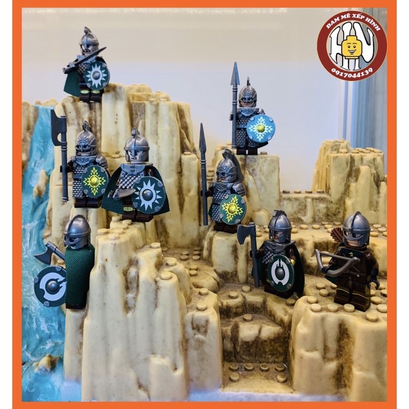 Fullset 8mini - Rohan ( Trung cổ ) - Lord of the Rings - Hàng chuẩn đẹp - Hàng cao cấp - KT1046 ( Koruit ) - Trung cổ !