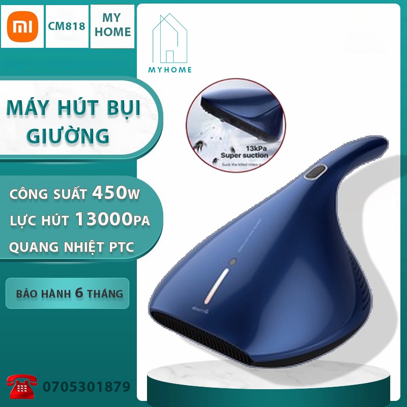 MÁY HÚT BỤI GIƯỜNG ĐỆM XIAOMI CM818 CHÍNH HÃNG BẢO HÀNH 6 THÁNG- MÁY HÚT BỤI DIỆT KHUẨN GIƯỜNG NỆM BẰNG TIA UV CM818