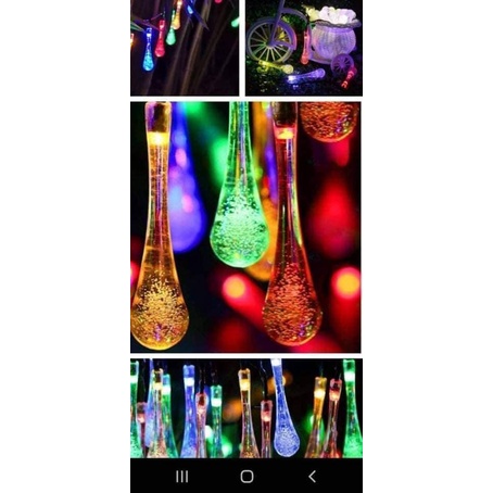 Bộ đèn nháy hình giọt nước dài 10m, trang trí nhà cửa đẹp lung linh