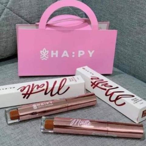 Son Happy, Son Handmade Siêu Lì Kháng Nước Không Trôi - Son lên Màu Siêu Đẹp