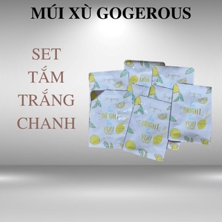 Set tắm trắng chanh Múi Xù Gogerous dưỡng trắng da