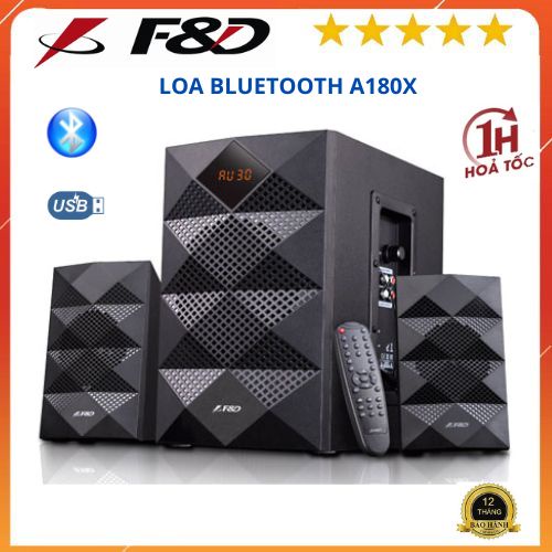 Loa máy tính Bluetooth Fenda A180X có điều khiển - Hàng chính hãng