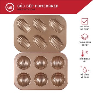 Khuôn madeleine - khuôn vỏ sò - bánh vỏ sò cổ điển gbbm011