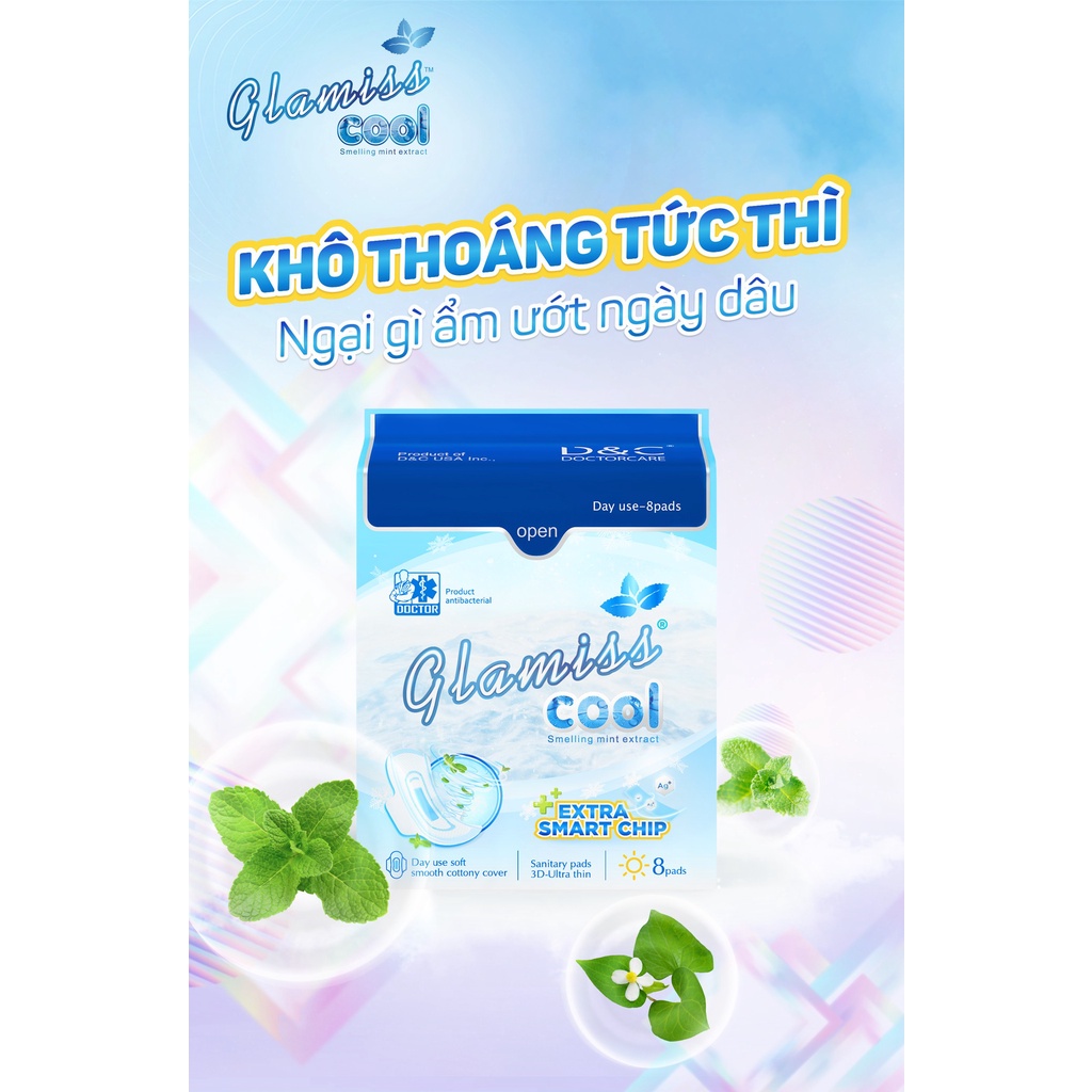 Băng Vệ Sinh Doctor Care Ban Ngày ,Hàng Ngày ,Ban Đêm, Glamiss Cool