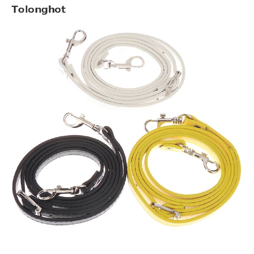 Dây Đeo Túi Xách Bằng Da PU 120cm Có Khóa Màu Bạc DIY