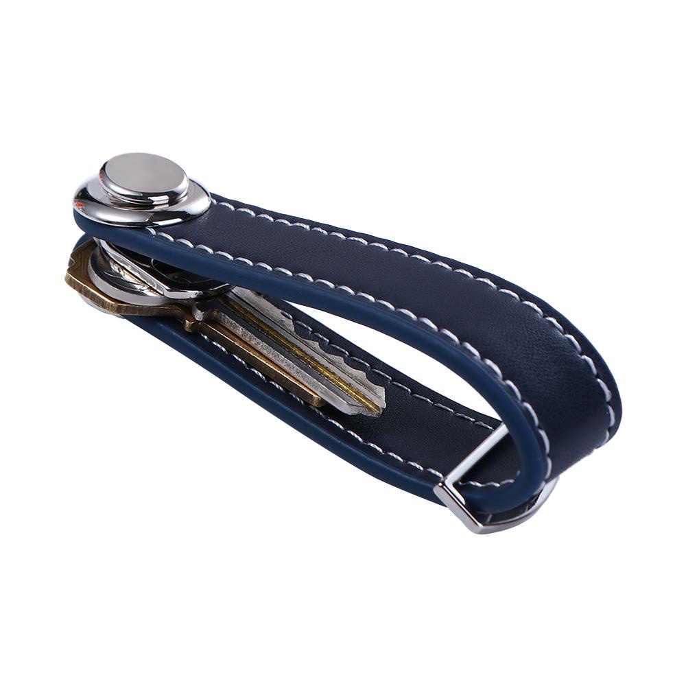 Túi Da PU Đựng Chìa Khóa Xe Hơi Điều Khiển Từ Xa Kèm Móc Khóa Tiện Dụng