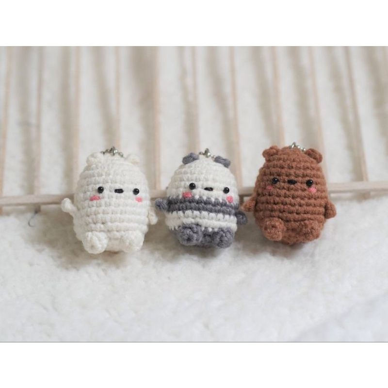 Móc khóa bằng len chúng tôi đơn giản là gấu