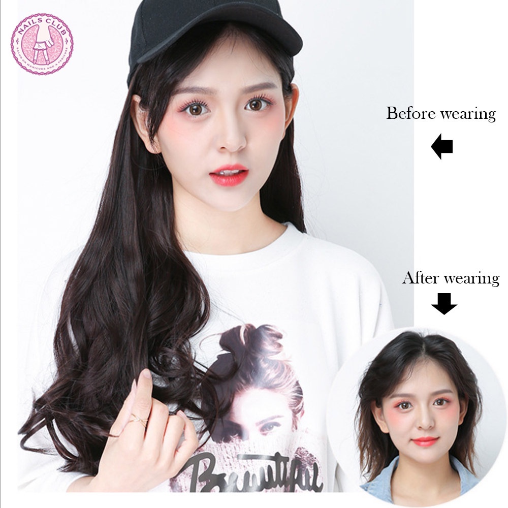 Tóc Giả Màu Nâu Có Mũ Đen Nhẹ Và Thoải Mái Cho Học Sinh Đi Học / Du Lịch