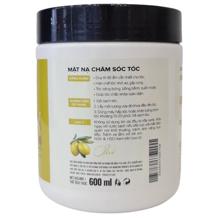 Hấp dầu mềm muọt Spaline hương Olive 600ml
