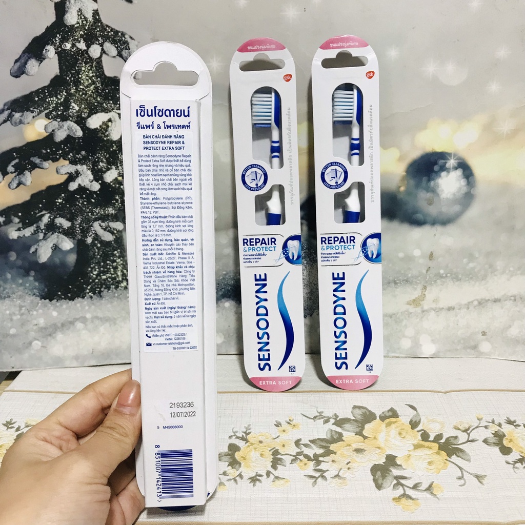 Bàn chải đánh răng cho răng niềng, ê buốt Sensodyne Repair & Protect