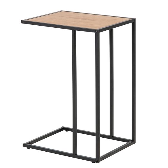 Bàn laptop mini đa năng chân sắt - Bàn trà sofa phòng khách QAB01 KT tổng 50 x 30 x 67 cm