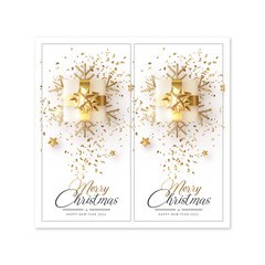 TD76_Tem dán chữ _ STICKER " NOEL_GIÁNG SINH " , SIZE 5X10cm, 50 TEM/XAP_STICKER NIÊM PHONG HỘP GIẤY