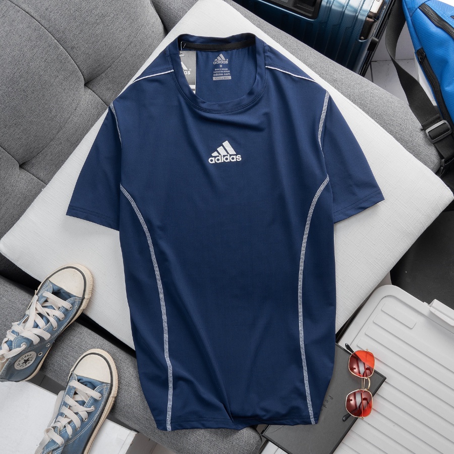 Áo thun lạnh thể thao nam cổ tròn cao cấp tập gym, chất thun lạnh co dãn 4 chiều, vải mịn thoáng mát - A65