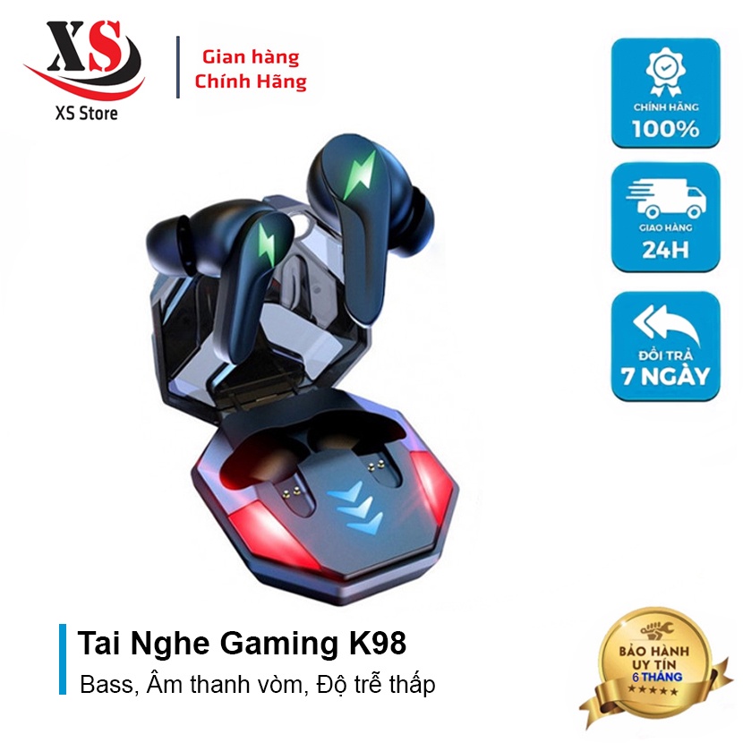 Tai Nghe Gaming K98, Bass Hay, Độ Trễ Thấp, Âm Thanh Không Gian - XS Store