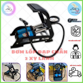 Bơm đạp chân 2 Xi Lanh siêu rẻ.