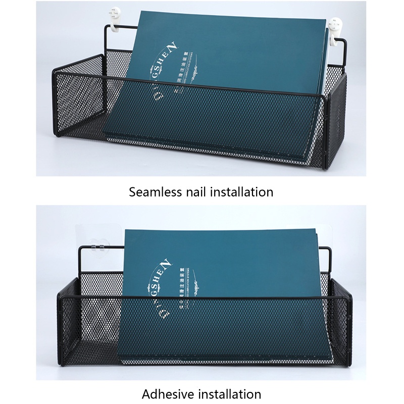 Giỏ Đựng Vật Dụng Bằng Kim Loại Gắn Tường Sắp Xếp Gọn Gàng Cho Nhà Bếp Nhà Tắm