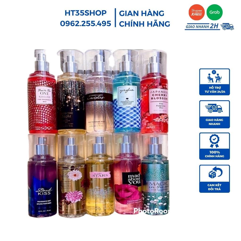 Xịt thơm body mist bath and body works chai 75ml cực thơm HT35SHOP