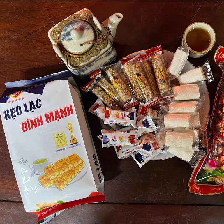 Kẹo lạc vừng, Kẹo đậu phộng Thái Bình ít ngọt 300gram