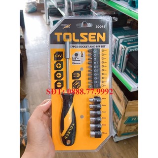 Bộ Tua vít đầu tuýt thay đổi đầu 17 chi tiết Tolsen 20045
